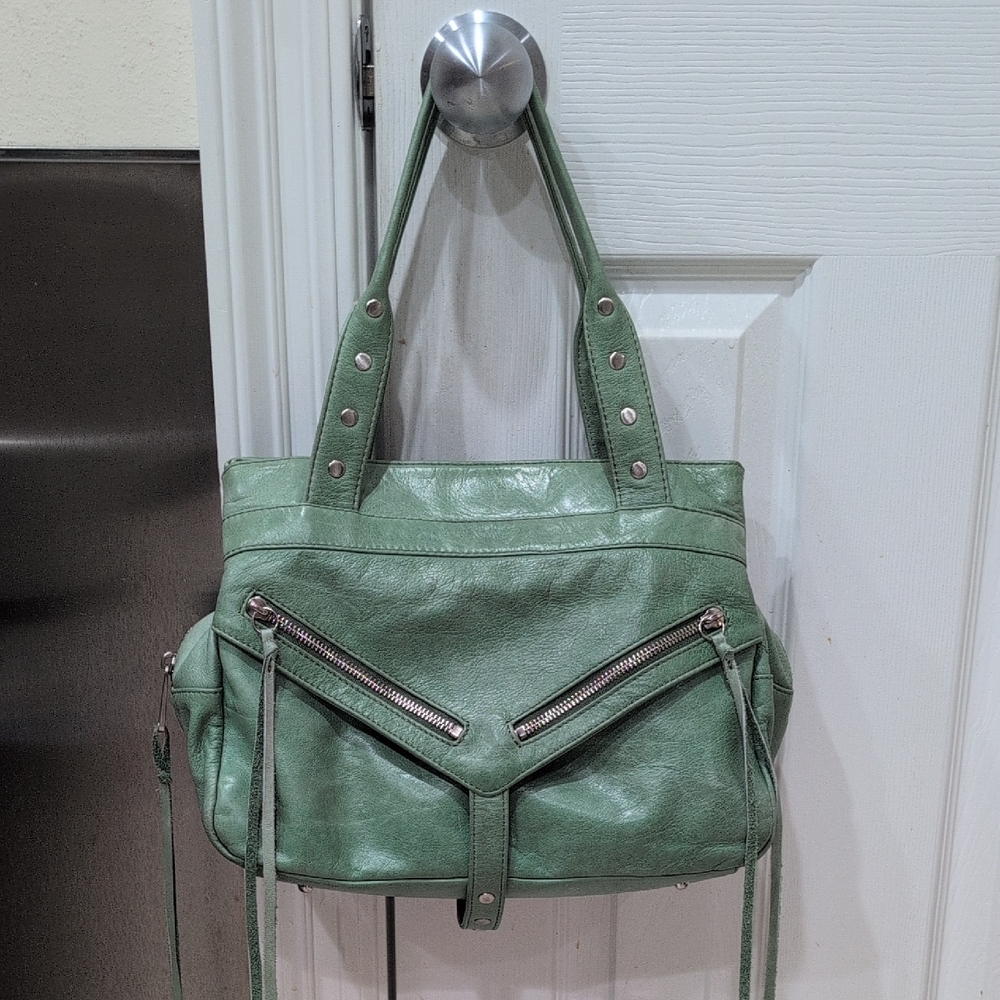 Botkier Mint Green Studded Shoulder Bag